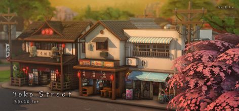 Sims 4 Mt Komorebi Cc, Sims 4 Mt Komorebi Builds, Bloxburg Market, Mt Komorebi, Ts4 Builds, Sims Lots, Karaoke Bar, The Sims 4 Lots, Sims Builds