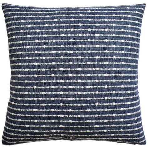 Pillows : Deja Vu P Kaufmann Fabric, Indigo Pillows, Pillow Arrangement, Luxury Dinnerware, Pillow Texture, Deja Vu, Natural Cream, Large Pillows, Pillow Collection