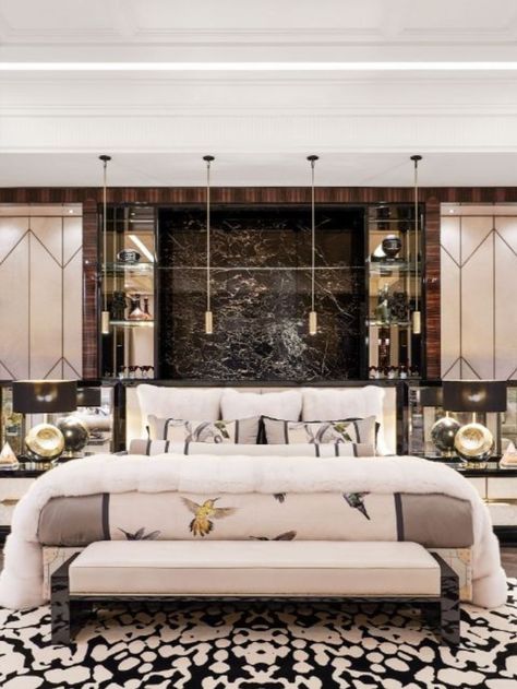 Iconic designs in the most notable luxurious homes remind us of one name, that name is Ferris Rafauli.  #bocadolobo #bestinteriordesigners #topinteriordesigner #ferrisrafauli #uniquedesign #luxurydesign #luxuryinteriors #luxuryinteriordesign #interiordesignprojects #luxuryfurniture #furnituredesign #homedecor #luxuryhome #luxuryhomedesign #luxuryhomedecor #homedesign #homedecorideas #homedesignideas #luxurylifestyle #ferrisrafaulidesign Drake Mansion, Drake House, Hotel Style Bedroom, Bedroom Ideas Aesthetic, Modern Luxury Bedroom, Luxury Bedroom Design, Expensive Houses, Mansion Interior, Small Room Bedroom