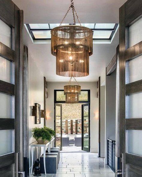 Top 40 Best Foyer Lighting Ideas - Illuminated Entrance Designs Entrance Way Light Fixtures, Entrance Lighting Entryway, Chandelier For Foyer Entryway, Entryway Chandelier Foyers, Hallway Lighting Ideas, Foyer Lighting Fixtures Entryway, Fixtures Design, Entryway Light Fixtures, Interior Light Fixtures