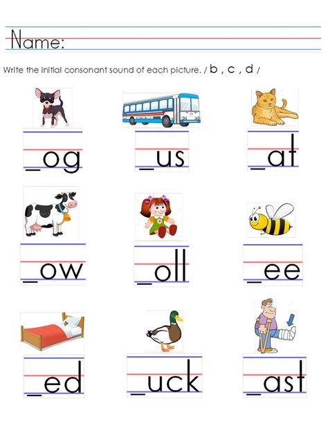 Review of words that begin with b, c and d. A B C D Worksheet, Letter D Worksheet, Words Worksheet, Cvc Words Worksheets, Printable Alphabet Worksheets, Kindergarten Phonics Worksheets, Blends Worksheets, Alphabet Worksheets Kindergarten, English Worksheets For Kids