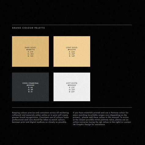 Luxury Brand Identity Colour Palette - Black and Gold - High End Black And Gold Color Palette Branding, Colour Palette With Gold, Gold Brand Color Palette, Black And Gold Brand Identity, Black White Gold Palette, Luxe Colour Palette, Color Palette Black And Gold, Luxury Color Palette Branding Black, Black White Gold Branding