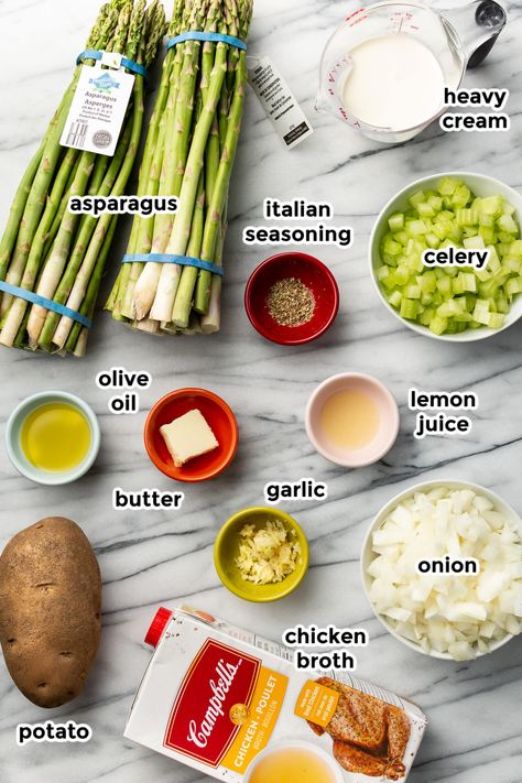 Transform a few everyday ingredients and seasonal asparagus into an amazing soup with this cream of asparagus soup recipe!