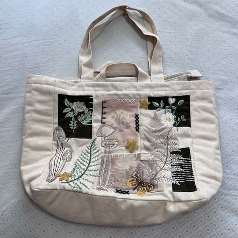 NEW FREE PEOPLE x DENIM AND BONE CARRY IT ALL TOTE BAG Tote Bag With Patches, Bag With Patches, Free People Bags, Oatmeal Cream, Bag Measurements, Womens Tote Bags, Cream Color, Medium Size, Large Size