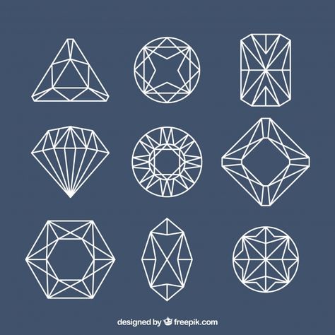 Lineal precious gems with different desi... | Free Vector #Freepik #freevector Gem Logo, Diamond Template, Jewel Logo, Lagom Design, Diamond Graphic, Jewelry Logo Design, Diamond Vector, Fashion Poster Design, Coffee Shop Logo