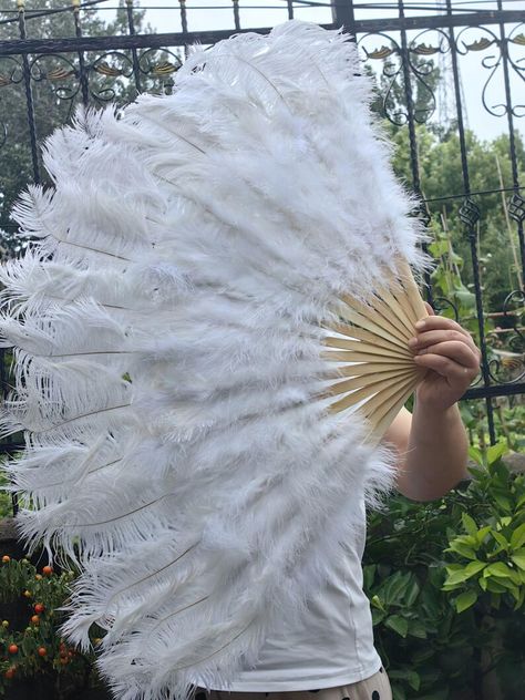 large feather fans for burlesque dance wedding bouquet 
full of feathers 90X50cm 22 Bday, Ostrich Feather Fan, Burlesque Dance, Feather Fans, Large Feathers, Feather Fan, Wedding Fans, Ostrich Feather, Birthday Treats