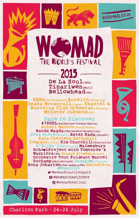 World Music Festival Poster Modern Event Poster, Theatre Festival Poster, Music Festival Poster Design Inspiration, Festival Poster Ideas, Indie Music Festival, Music Festival Poster Design, Music Festival Logo, Art Festival Poster, Festival Poster Design