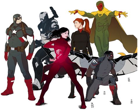 The New Avengers Assembled, by Dima Ivanov (montage by me) Dima Ivanov, The New Avengers, Secret Avengers, Marvel Character Design, Superhero Cartoon, Marvel Knights, Avengers Art, Dead Pool, Marvel Characters Art