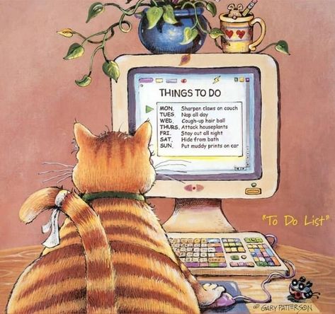 Cat Text, Gary Patterson, Cats Artists, Paws And Claws, Family Pets, Cat Mouse, Curious Cat, Funny Animal Pictures, Art Pages