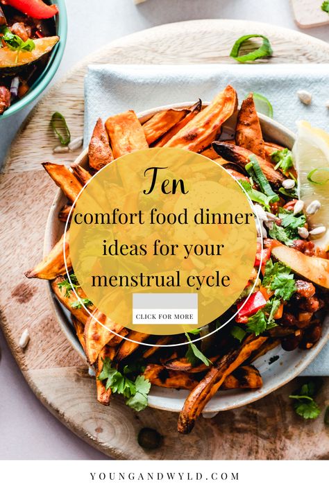 Good Period Foods, Good Meals To Eat On Your Period, Healthy Meals For Period, Dinner Recipes For Period, Essen, Meals To Eat While On Your Period, Meals For Your Menstrual Cycle, Best Dinner On Your Period, Foods For Your Period