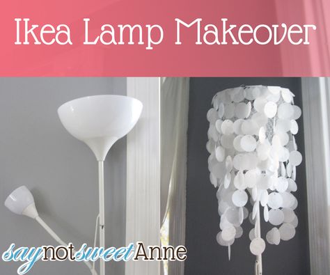 Before & After Ikea Lamp Makeover under Five Bucks! Ikea Floor Lamp Makeover, Upcycle Floor Lamp, Ikea Lamp Makeover, Home Office Ikea, Floor Lamp Makeover, Office Ikea, Target Lamp, Ikea Floor Lamp, Diy Floor Lamp