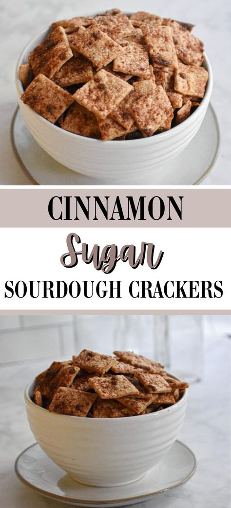 Discarded Sourdough Starter Recipes Crackers, Sourdough Discard Sweet Crackers, Sourdough Discard Cinnamon Toast Crunch Cereal, Sourdough Crackers Easy, Sour Dough Crackers Recipe, Sourdough Starter Cracker Recipe, Sour Dough Discard Cracker Recipes, Extra Sourdough Starter, Sourdough Discard Cinnamon Sugar Crackers