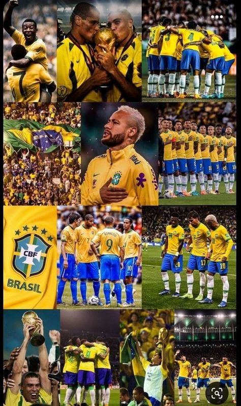 Neymar And Brazil Team, Brazil Neymar Wallpapers, Brasil Football Wallpaper, Brazil Team Photo, Brazil Soccer Aesthetic, Brazil Wallpaper Football, Brazil Team Wallpaper, Brazil Football Team 2022, Brazil Football Team Wallpapers