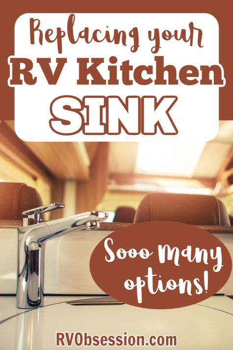 Rv Kitchen Sink Ideas, Rv Sink Ideas, Rv Sink Replacement, Rv Countertop, Camper Sink, Kitchen Sink Options, Replacing Kitchen Sink, Sink Options, Paint Rv