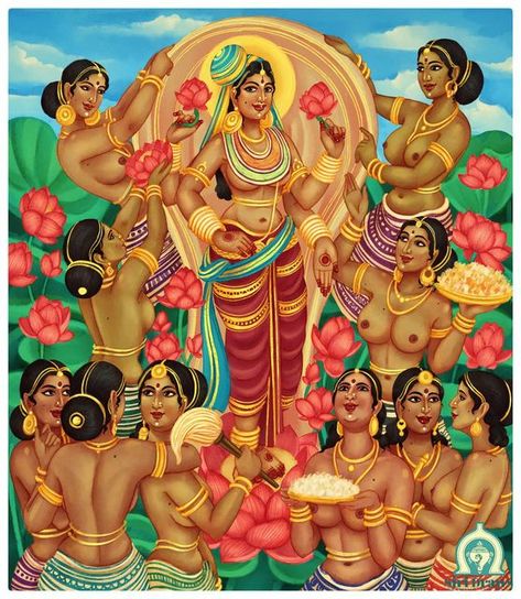 Female Artwork, Indian Art Gallery, Indian Painting, Goddess Artwork, Vedic Art, Hinduism Art, Female Art Painting, Indian Folk Art, Ancient India