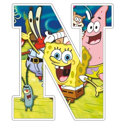 Lettering Alphabet Fonts, Spongebob Squarepants, Lettering Fonts, Lettering Alphabet, Sonic The Hedgehog, Abc, Alphabet, Candy, Disney