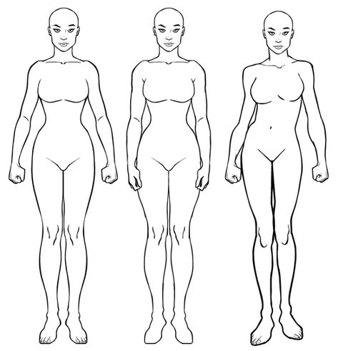 3newfemales Person Outline, Design Document, Body Outline, Human Body Drawing, Body Template, Body Shape Drawing, Fashion Drawing Sketches, Body Sketches, Human Figure Drawing