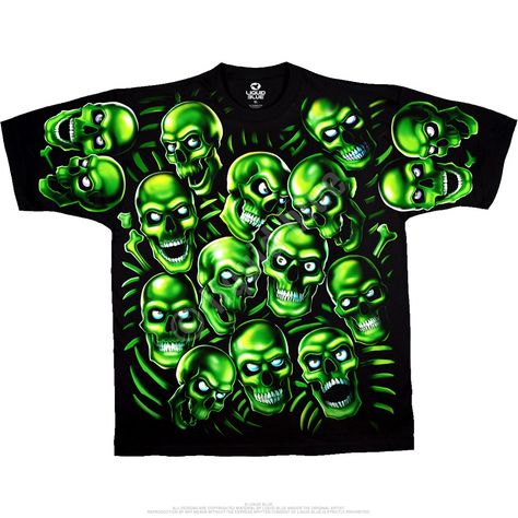 Epic Clothes, Emo Shirts, Green Skull, Juicy J, Biker Shirts, Skull Tee, Skull T Shirt, Skull Tshirt, New Green