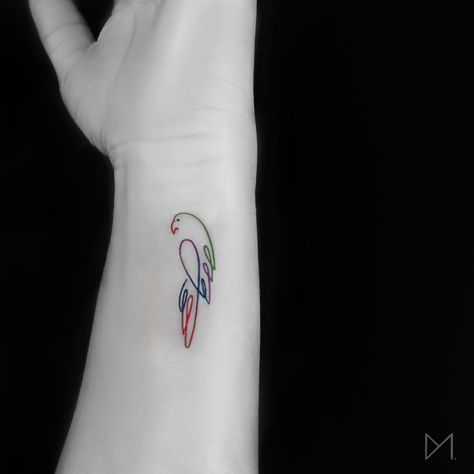 Minimal Parrot Outline Tattoo Sun Conure Tattoo Small, Parrot Outline Tattoo, Parrot Tatoos Small, Parrot Head Tattoo, Cute Parrot Tattoo, Fine Line Parrot Tattoo, Tiny Parrot Tattoo, Simple Parrot Tattoo, Parrot Tattoo Small Simple