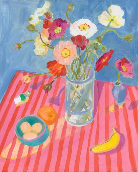 Picnic Flowers, 심플한 그림, Morning View, Arte Inspo, Everyday Items, Limited Edition Prints, 그림 그리기, Original Oil Painting, Original Oil