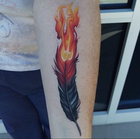 Flame Feather Tattoo, Feather On Fire Tattoo, Fire Feather Tattoo, Pheonix Feather Tattoos, Fire Wings Tattoo, Rv Tattoo, Phoenix Feather Tattoo, Plumas Tattoo, Phoenix Feather Tattoos