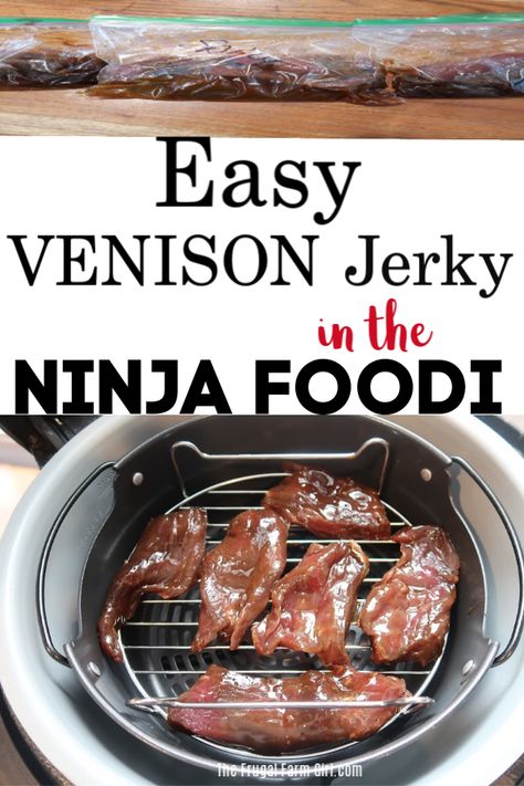 Deer Jerky Recipe, Venison Jerky Recipe, Jerkey Recipes, How To Cook Venison, Venison Jerky, Venison Meat, Ninja Cooking System Recipes, Venison Steak, Beef Jerky Recipes