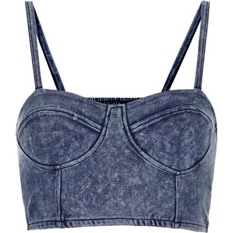 TOPSHOP Denim Cupped Strappy Bralet ($4.27) ❤ liked on Polyvore featuring tops, crop tops, shirts, bralets, denim, blue denim shirt, cropped denim shirt, strappy top, strappy crop top and blue top Denim Bralette, Crop Tops Shirts, Bralet Tops, Moda Denim, Blue Denim Shirt, Strappy Crop Top, T Shirt Crop Top, Denim Crop Top, Top Ideas