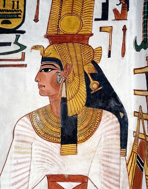 Queen #Nefertari "The Beloved of the Goddess of Mut” The lovely #queen Nefertari was a very educated queen who used some unique skills in diplomatic relations. She married pharaoh #RamessesII when she was only 13 years old  #Egypt #AncientEgypt #Egyptology #Egyptologist #History #EgyptHistory #thisisegypt #Nefertari #RamessesII #AbuSimbelTemple Ancient Egyptian Women, Queen Nefertari, History Wallpaper, Starověký Egypt, Egyptian Painting, History Queen, Ramses Ii, Ancient Egypt Art, Old Egypt