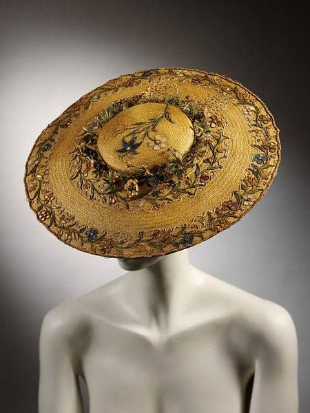 1760 r. V & A 18th Century Hats, Historical Hats, 18th Century Costume, Historic Fashion, 18th Century Clothing, Antique Hats, 18th Century Fashion, Century Clothing, Retro Mode