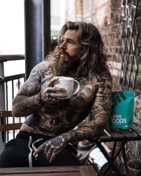 KEVIN CREEKMAN shared a post on Instagram: “ᴿᴱᴷᴸᴬᴹᴱ Good morning and happy Sunday everybody! You might know that I am a coffee addict. But…” • Follow their account to see 617 posts. Den Of Vipers Tattoo, Den Of Vipers, Kevin Creekman, Dragon Drawings, Tatted Men, Mafia Romance, La Mans, Dream Man, Dark Romance Books