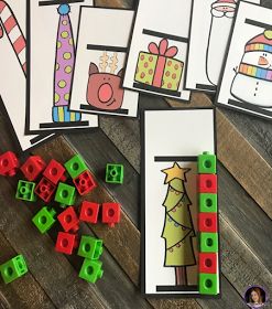 Christmas Labeling Kindergarten Free, Christmas Learning Activities Preschool Free Printable, Christmas Activities For Preschool, December Centers, December Themes, Christmas Math Centers, Centers For Preschool, Christmas Literacy, December Ideas