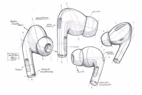 AIDIA Design Center on Instagram: “Analogue Sketch | AirPods Pro. . . . . . . #apple #sketch #sketchbook #sketchoftheday #draw #drawthisinyourstyle #design #designer…” Airpods Sketch Design, Product Design Drawing Sketches, Different Perspectives Drawing, Air Pods Drawing, Industrial Design Drawing Product Sketch, Industrial Design Sketch Products, Airpods Sketch, Airpod Drawing, Product Design Sketch Concept