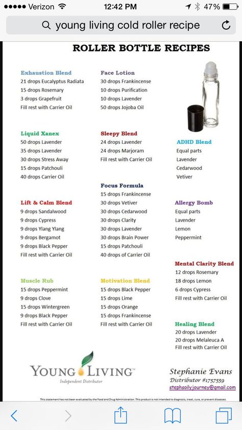 Roller Ball Essential Oil Recipes, Essential Oil Roller Blends, Rollerball Recipes, Young Living Oils Recipes, Essential Oil Roller Bottle Recipes, Eo Blends, Living Oils Recipes, Roller Bottle Recipes, Roller Blends