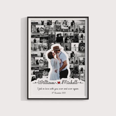 Anniversary Gift To Husband, Love Anniversary Gifts For Him, Unique Gift For Boyfriend, One Year Anniversary Gift Ideas For Him Boyfriends, First Anniversary Ideas For Boyfriend, Gifts For Wedding Couple, Best Wedding Gifts For Couple, Birthday Gift From Boyfriend, Couples Collage