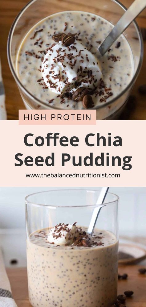 This coffee chia seed pudding recipe is a great way to start your day! It's a yummy chia seed pudding that combines the best chia seed pudding with your favorite protein coffee recipes. Enjoy a protein chia seed pudding with coffee for an energizing and filling breakfast. Try this chia seed pudding with coffee today! Coffee Chia Seed Pudding, Protein Coffee Recipes, High Protein Coffee, Chia Protein Pudding, Best Chia Seed Pudding, Protein Chia Seed Pudding, Chia Seeds Protein, Chia Pudding Recipes Healthy, Chia Seed Pudding Recipe