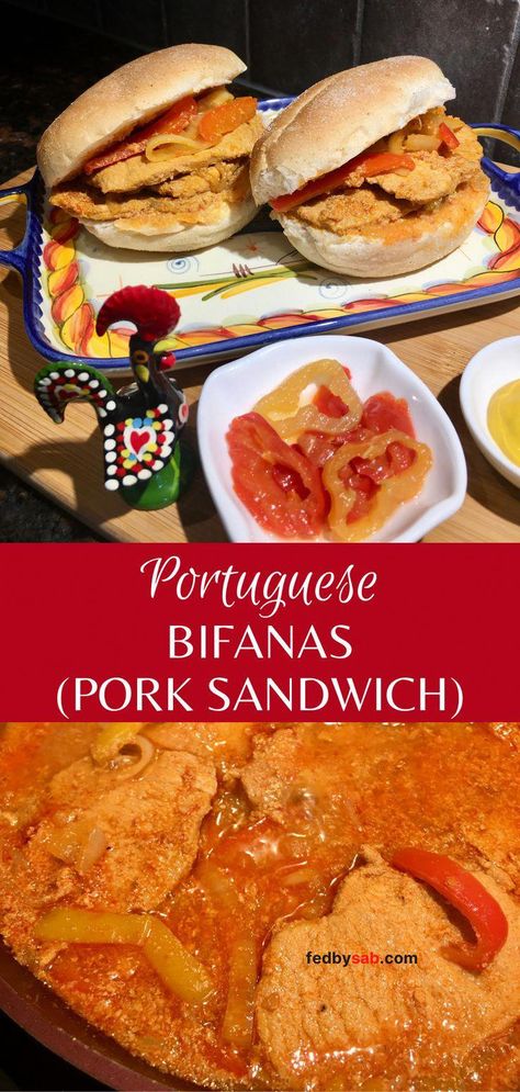 Portuguese Recipe, Portuguese Cuisine, Pork Dinner, Famous Recipe, Pork Sandwich, Portuguese Recipes, European Food, Pork Chop Recipes, Seasoning Recipes