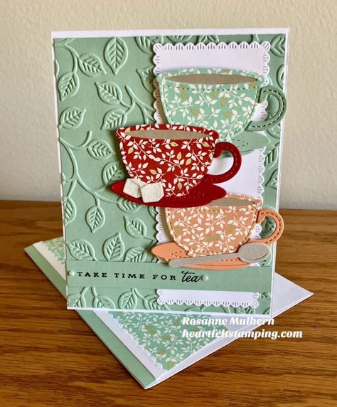 Celebrate Everything Dsp, Coffee Themed Cards, Tea Boutique, Tea Cup Card, Good Wednesday, Time For Tea, Coffee Cards, My Turn, Sketch Challenge