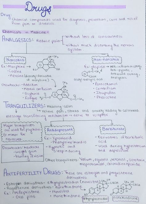 Medicinal Chemistry Notes, Chemistry Notes Ideas, Chemistry Aesthetic Notes, School Aestethic, Bio Notes, Perfect Student, Nurse Study, Paramedic School, Medicinal Chemistry