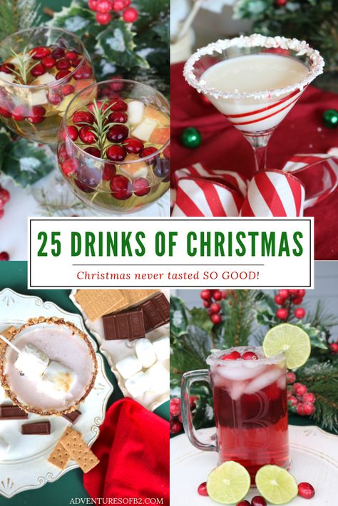 Fun Holiday Alcoholic Drinks, Natal, Cute Holiday Drink Ideas, Christmas Day Drinks Holiday Cocktails, Holiday Drinks Prosecco, Christmas Day Cocktails, Christmas Long Island Drink, Coctails Recipes Alcohol Holiday Drinks, Holiday Mixed Drinks Alcohol