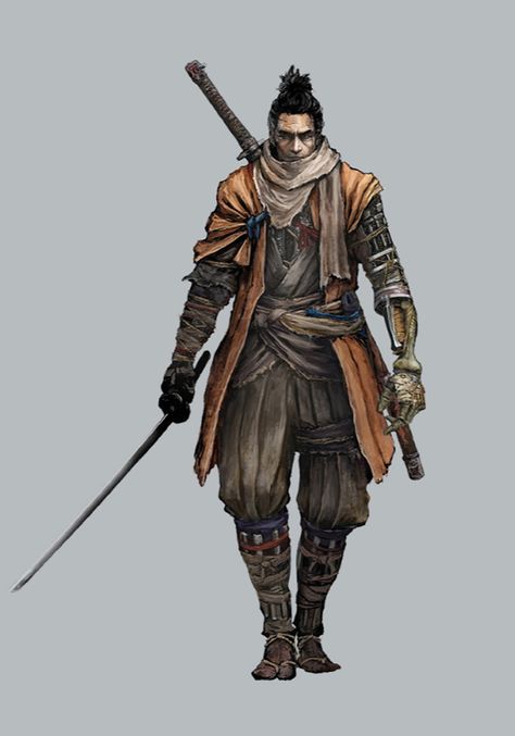 Shinobi of the Divine Heir Concept Art from Sekiro: Shadows Die Twice #art #artwork #gaming #videogames #gamer #gameart #conceptart #illustration Chinese Crochet, Sekiro Art, Samurai Concept, Guerriero Samurai, Sekiro Shadows Die Twice, Ronin Samurai, Concept Art Gallery, Samurai Artwork, Ninja Art