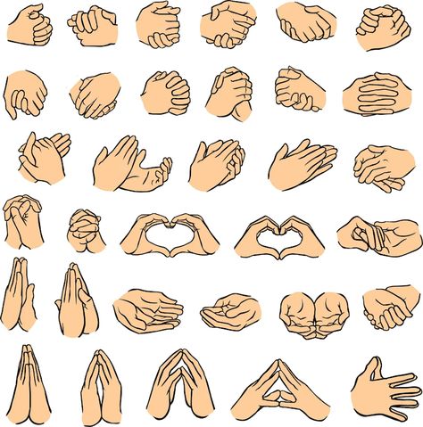 Praying Hands Clipart, Praying Hands Drawing, Joined Hands, Hands Tutorial, Hand Poses, Hands Drawing, Hand Clipart, Anime Hands, Hand Drawing Reference