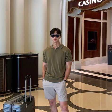 Asian Style Fashion Men, Couture, Man Outfit Ideas Summer, Singapore Men Outfit, Guy Fits Casual Summer, Classy Outfits Men Summer, Ootd Boy Casual, Korean Fashion Men Casual Outfit Summer, Classy Guy Outfits