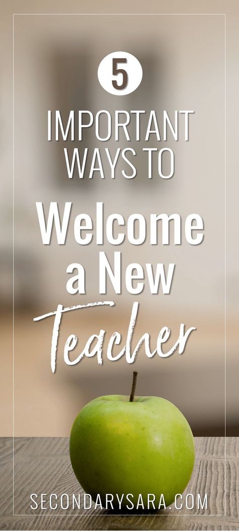 Blog Post - 5 important ways to welcome a new teacher to a team, department, building, or grade level! Welcoming New Teachers To School, English Department Ideas, Welcome New Teachers Gift Ideas, Teacher Mentoring Ideas, Grade Level Team Leader, Teacher Mentor Gifts, New Teacher Welcome Gift, Teacher Team Leader, Teacher Team Building