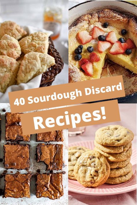 When you are getting ready to make some sourdough bread, don't throw out your sourdough starter! These sourdough discard recipes all make amazing use of your leftover starter! From muffins, to pasta, to brownies, to pita bread, there is something for everyone in this ultimate list of 40 sourdough discard recipes. What To Make With Discarded Sourdough Starter, Leftover Starter Recipes, Sourdough Leftover Recipes, Sourdough Cast Off Recipes, Active Sourdough Discard Recipes, Disguarded Sourdough Starter Recipes, Recipes With Sourdough Bread Dinners, Leftover Sourdough Starter Recipes, Wheat Sourdough Discard Recipes