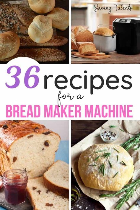 These recipes for homemade bread are easy and simple using a bread maker machine! Check out these bread machine recipes for a bread maker! Bread Machine Recipes Baked In Oven, Homemade Bread Breadmaker, Best Bread Machine Bread Recipes, Bread Machine Hacks, Flavored Bread Machine Recipes, Cuisinart Convection Bread Maker Recipes, Read Machine Recipes, Sourdough In Bread Machine, Making Bread In A Bread Machine