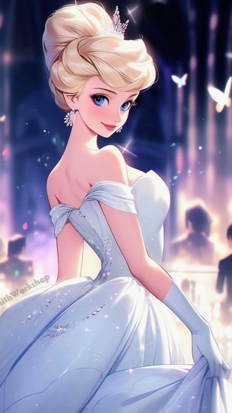 Cinderella Anime, Disney Princess Art, Princess Art, Disney Art, Anime Guys, Cinderella, Boy Or Girl, Hello Kitty, Comic Books