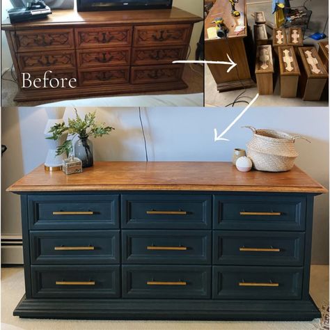 Refinished Dresser Diy, Revamp Furniture, Diy Dresser Makeover, Refinishing Furniture Diy, Diy Dresser, Diy Furniture Renovation, Furniture Rehab, Diy Home Furniture, Furniture Renovation