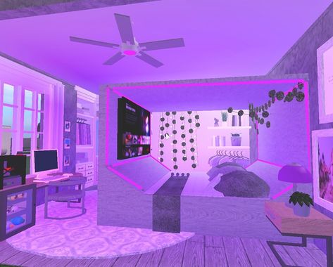 Vibe Room Ideas, Vibe Bedroom Ideas, Roblox Builds, Bloxburg Mansion, Aesthetic Bloxburg, Bloxburg Rooms, Teen Room Designs, Vibe Rooms, Blox Burg