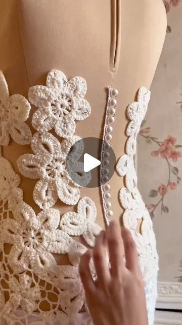 Irish Crochet Wedding Dress, Bridal Crochet Patterns, Crochet For Wedding, Wedding Dress Crochet, Crochet Wedding Ideas, Wedding Crochet, Crochet Wedding Dress, Irish Lace Wedding Dress, Irish Wedding Dresses