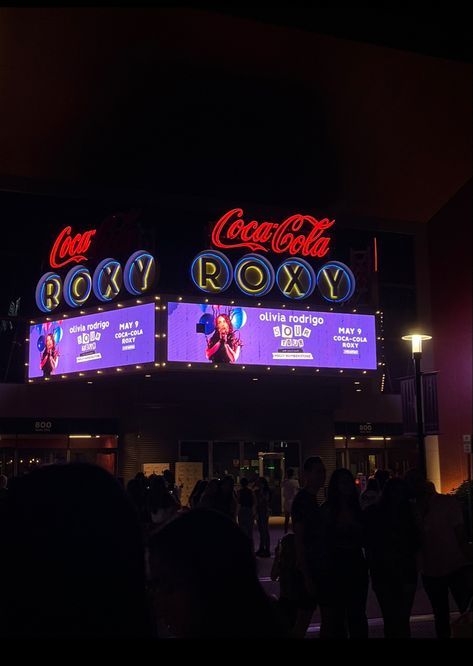 #concert #oliviarodrigo #atlanta Olivia Rodrigo Concert, Olivia Rodrigo, Roxy, Coca Cola, New Era, Broadway Show Signs, Broadway Shows, Mood Board, Atlanta